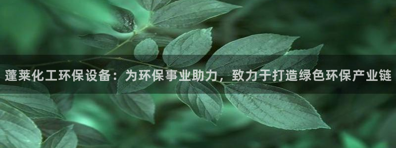 亿万先生网站下载：蓬莱化工环保设备：为环保事业助力，致力于打造绿色环保产业链