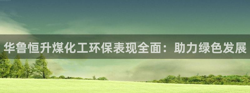 亿万先生app：华鲁恒升煤化工环保表现全面：助力绿色发展