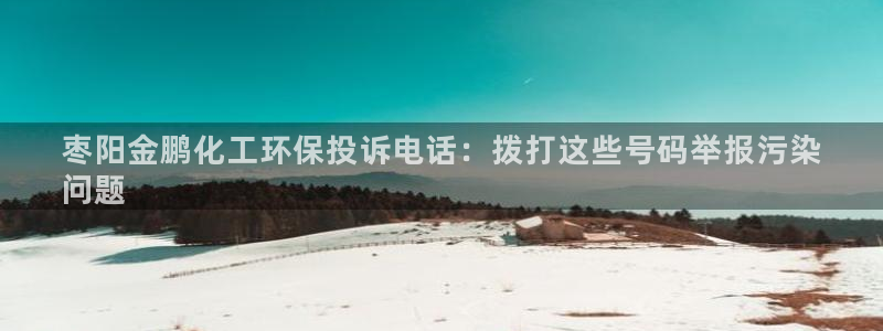 亿万先生官方网站首页：枣阳金鹏化工环保投诉电话：拨打这些号码举报污染
问题