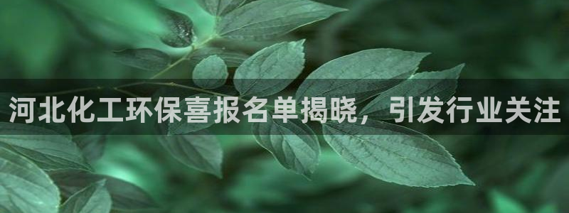 亿万同人字幕分享jogoduplo：河北化工环保喜报名单揭晓，引发行业关注