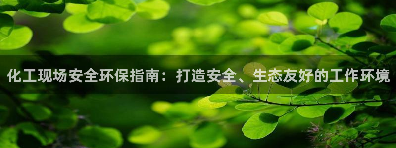 亿万先生网站下载：化工现场安全环保指南：打造安全、生态友好的工作环境